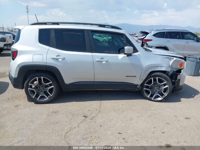 2019 Jeep Renegade Latitude Fwd VIN: ZACNJAB12KPK37808 Lot: 39852049