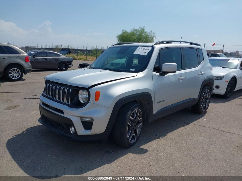 VIN ZACNJAB12KPK37808 2019 JEEP RENEGADE LATITUDE FWD