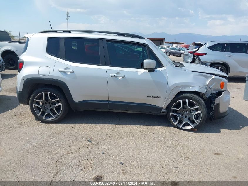 2019 Jeep Renegade Latitude Fwd VIN: ZACNJAB12KPK37808 Lot: 39852049