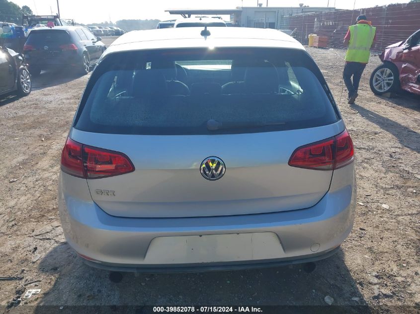 2015 Volkswagen Golf Gti 2.0T Se 4-Door VIN: 3VW4T7AU7FM003922 Lot: 39852078