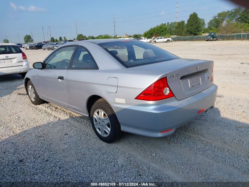 2004 Honda Civic Vp VIN: 1HGEM21144L005656 Lot: 39852109