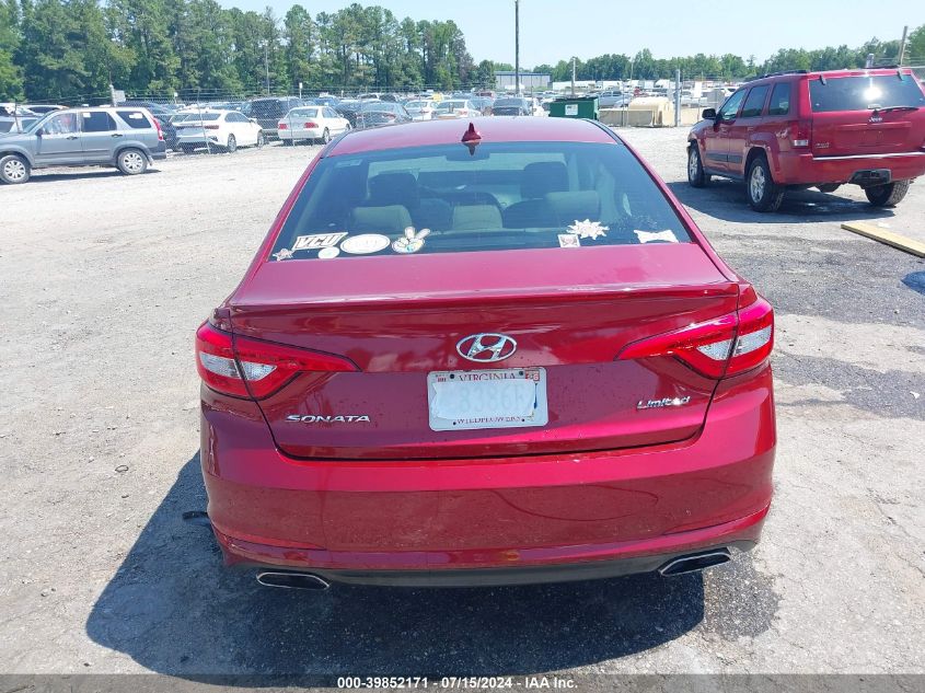 2015 Hyundai Sonata Limited VIN: 5NPE34AF5FH010932 Lot: 39852171