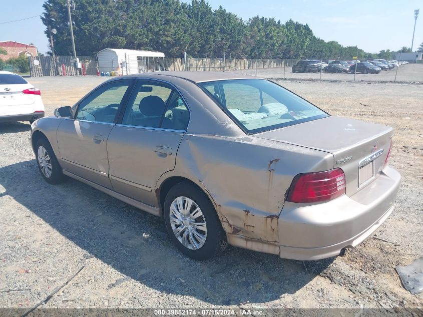 2001 Mitsubishi Galant Es VIN: 4A3AA46GX1E206585 Lot: 39852174