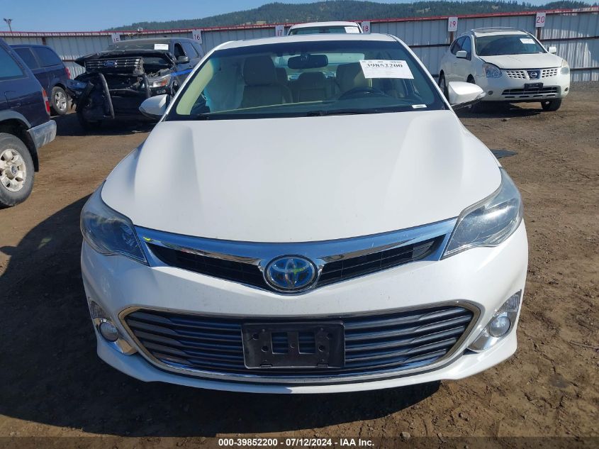 2014 Toyota Avalon Hybrid Limited VIN: 4T1BD1EB7EU020836 Lot: 39852200