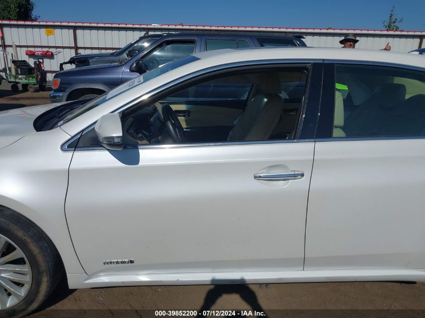 2014 Toyota Avalon Hybrid Limited VIN: 4T1BD1EB7EU020836 Lot: 39852200