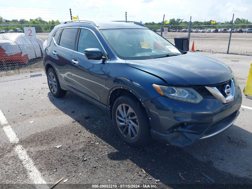 2016 Nissan Rogue Sl VIN: 5N1AT2MT1GC746053 Lot: 39852210