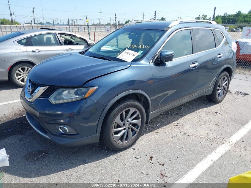 2016 Nissan Rogue Sl VIN: 5N1AT2MT1GC746053 Lot: 39852210