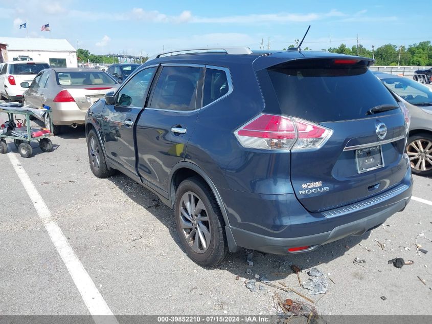 2016 Nissan Rogue Sl VIN: 5N1AT2MT1GC746053 Lot: 39852210