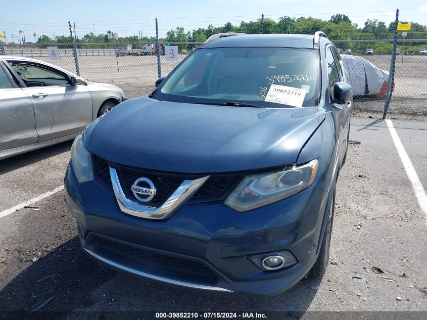 2016 Nissan Rogue Sl VIN: 5N1AT2MT1GC746053 Lot: 39852210