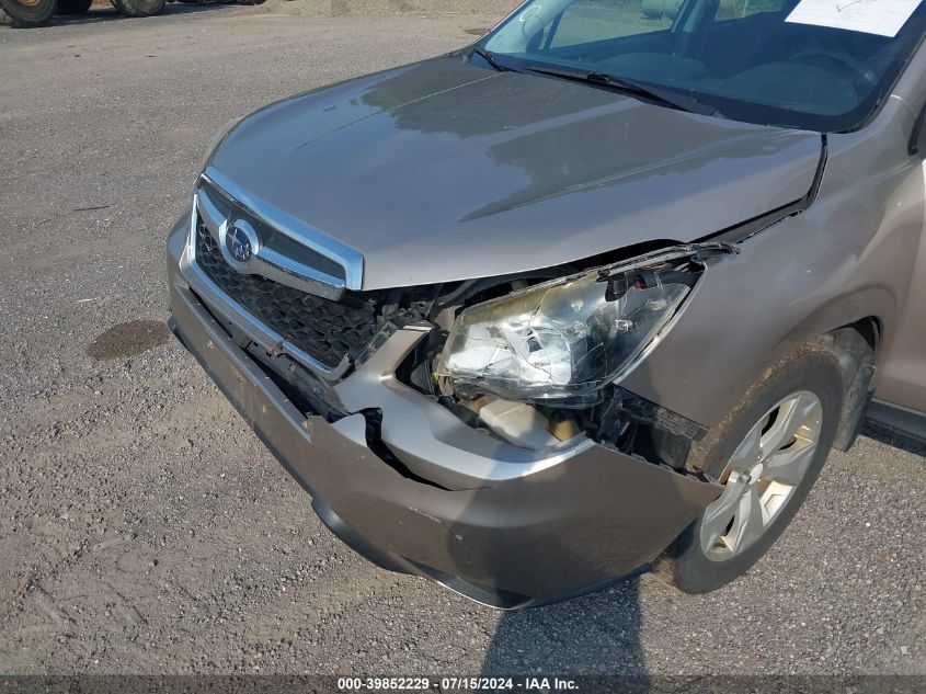2015 Subaru Forester 2.5I VIN: JF2SJABCXFH414210 Lot: 39852229