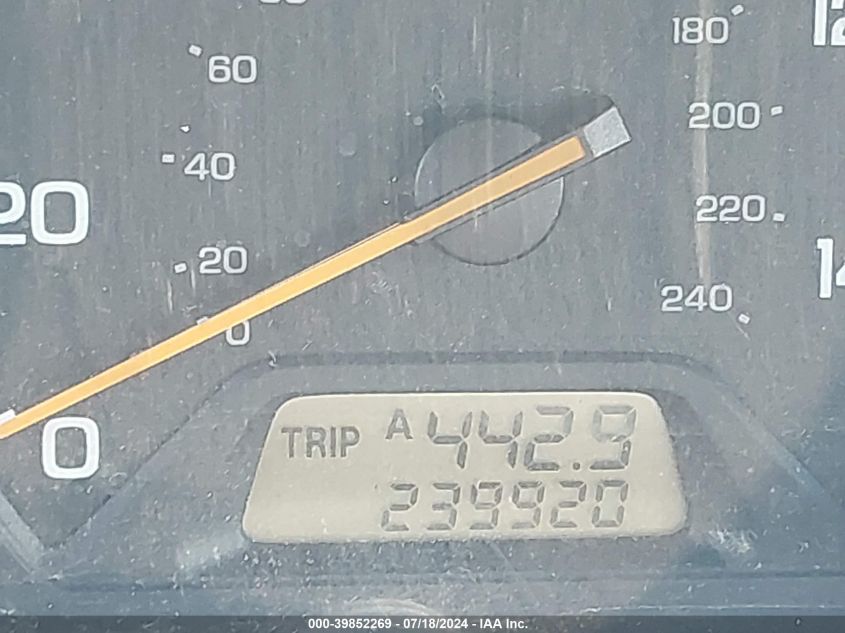 1999 Honda Accord Ex V6 VIN: 1HGCG1658XA007561 Lot: 39852269