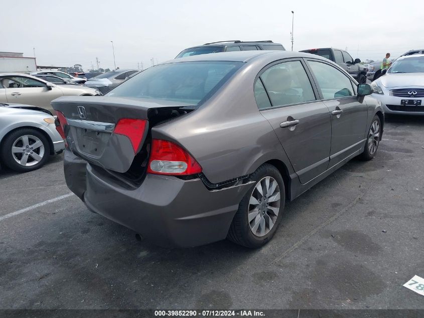 2009 Honda Civic Exl VIN: 2HGFA16999H511509 Lot: 39852290