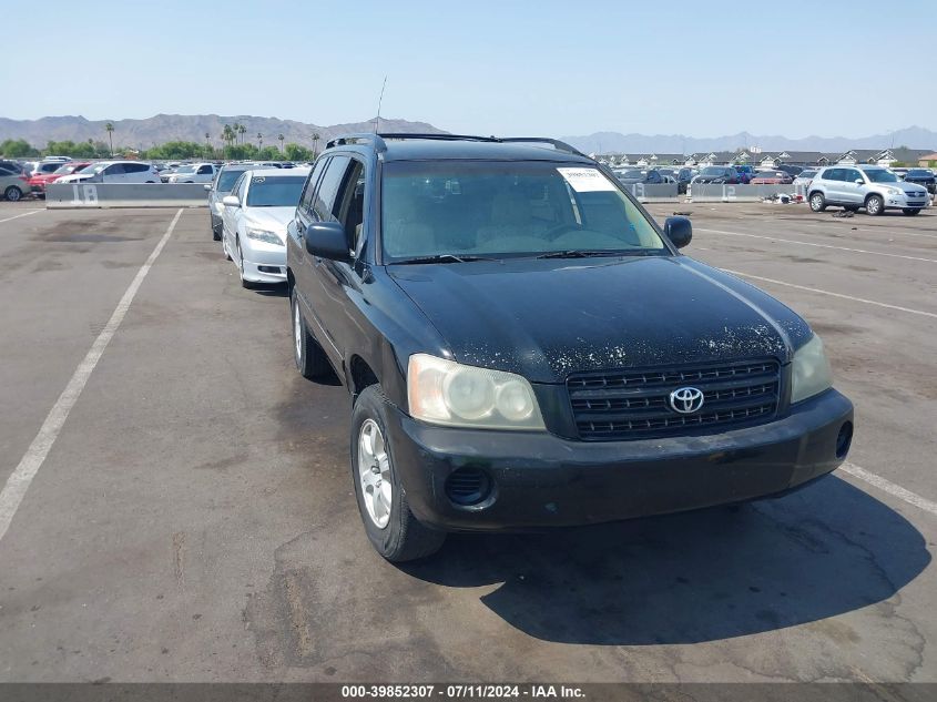 2001 Toyota Highlander V6 VIN: JTEGF21A810008683 Lot: 39852307