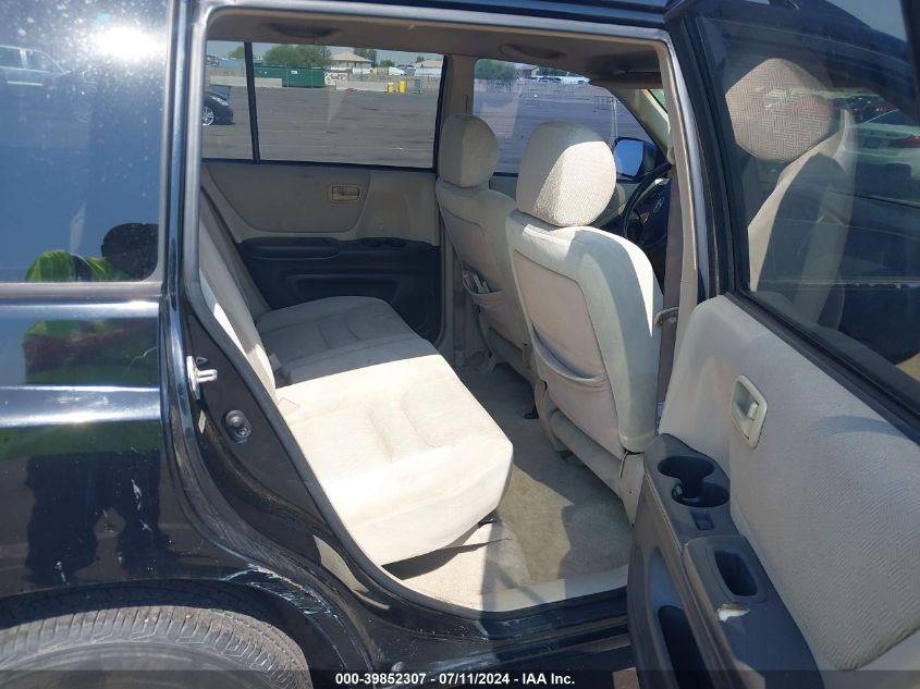 2001 Toyota Highlander V6 VIN: JTEGF21A810008683 Lot: 39852307