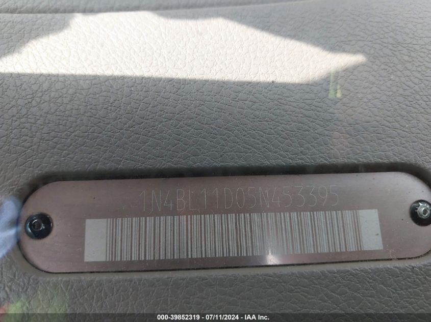 2005 Nissan Altima 3.5 Se VIN: 1N4BL11D05N453395 Lot: 39852319