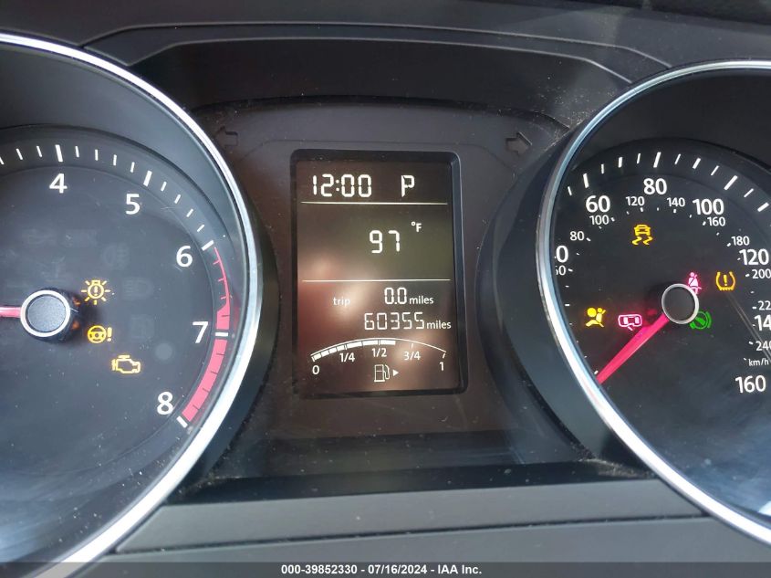 2016 Volkswagen Jetta Sedan 1.4T S W/Technology VIN: 3VW267AJ7GM308651 Lot: 39852330