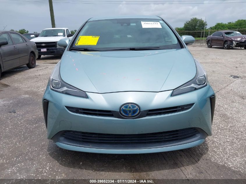 2020 Toyota Prius Xle VIN: JTDKARFU4L3117023 Lot: 39852334