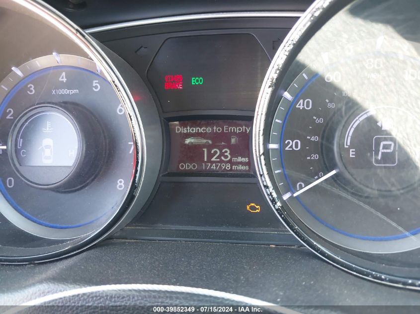 2013 Hyundai Sonata Gls VIN: 5NPEB4AC3DH761615 Lot: 39852349