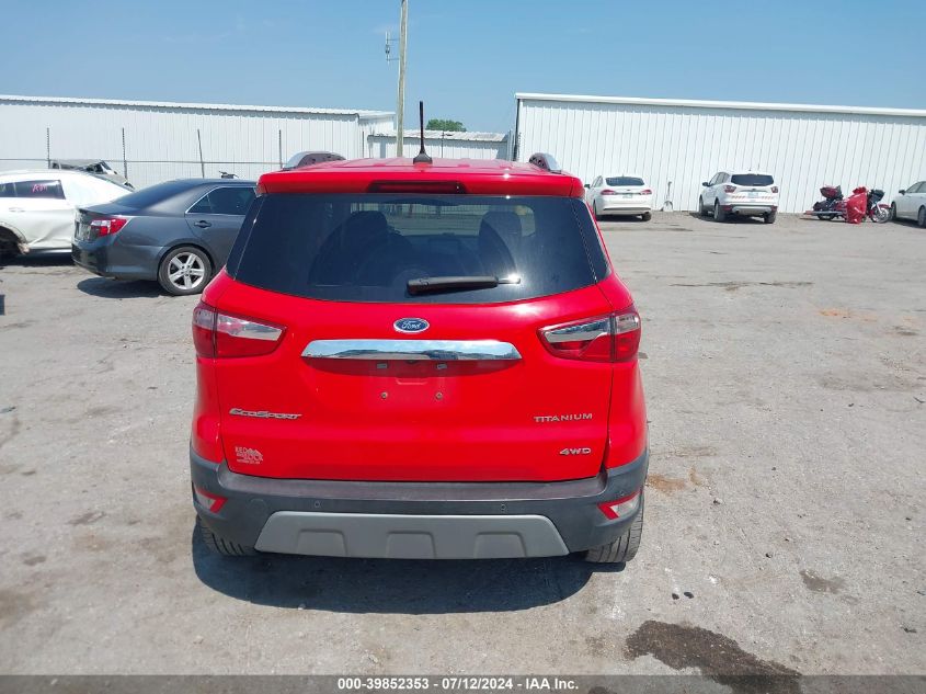 2020 Ford Ecosport Titanium VIN: MAJ6S3KL5LC363609 Lot: 39852353