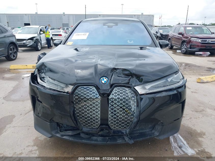 2022 BMW Ix xDrive50 VIN: WB523CF01NCJ58051 Lot: 39852366