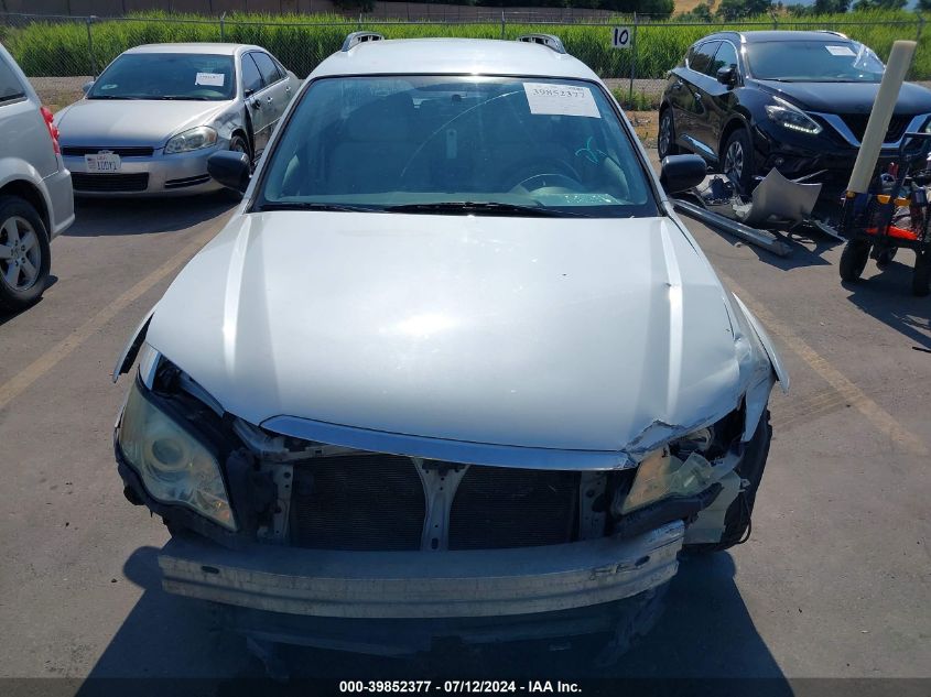 2008 Subaru Outback 2.5I VIN: 4S4BP61C187318904 Lot: 39852377