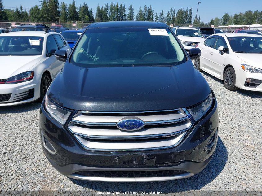 2015 Ford Edge Titanium VIN: 2FMTK4K9XFBB50520 Lot: 39852385