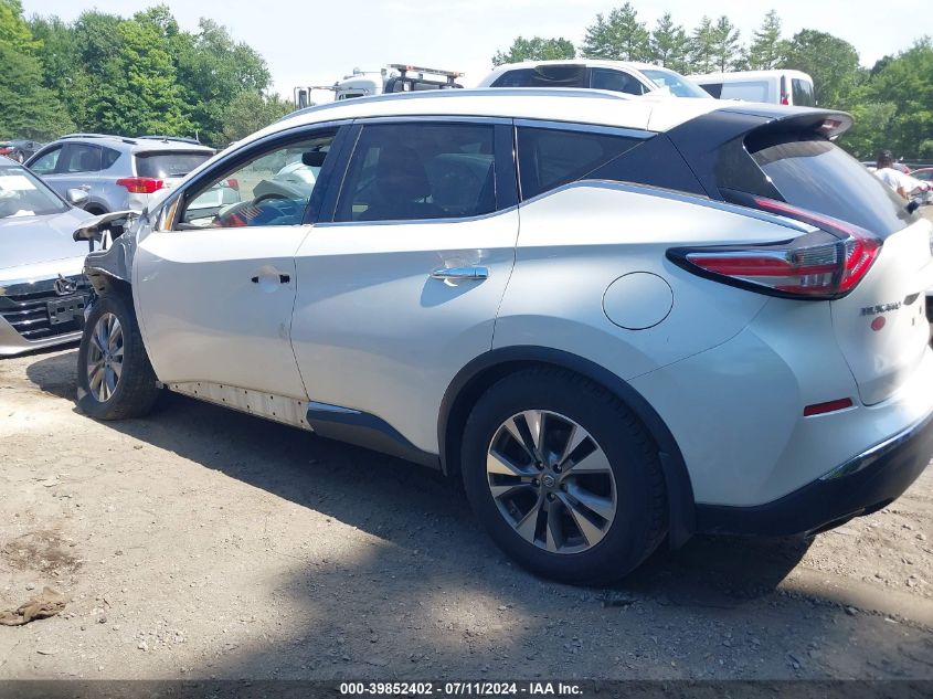 2016 Nissan Murano Sl VIN: 5N1AZ2MH0GN120329 Lot: 39852402