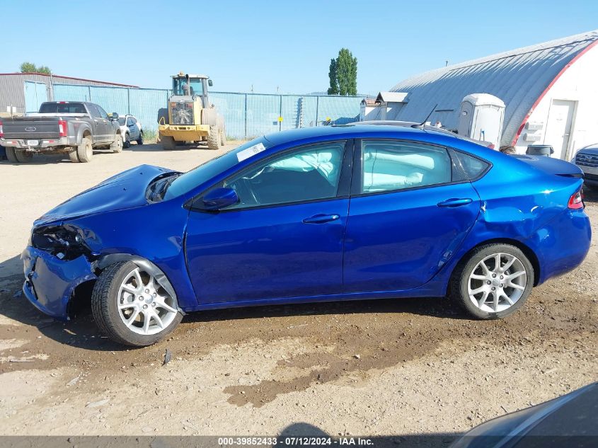 2013 Dodge Dart Rallye VIN: 1C3CDFBH2DD176493 Lot: 39852433