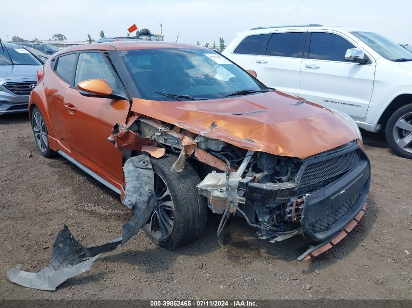 2016 Hyundai Veloster Turbo VIN: KMHTC6AE6GU264632 Lot: 39852465