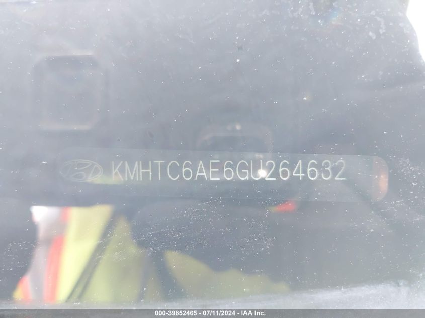 2016 Hyundai Veloster Turbo VIN: KMHTC6AE6GU264632 Lot: 39852465