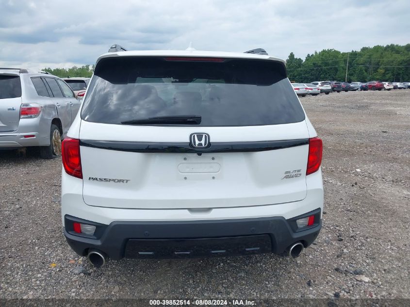 2022 Honda Passport Awd Elite VIN: 5FNYF8H05NB003442 Lot: 39852514