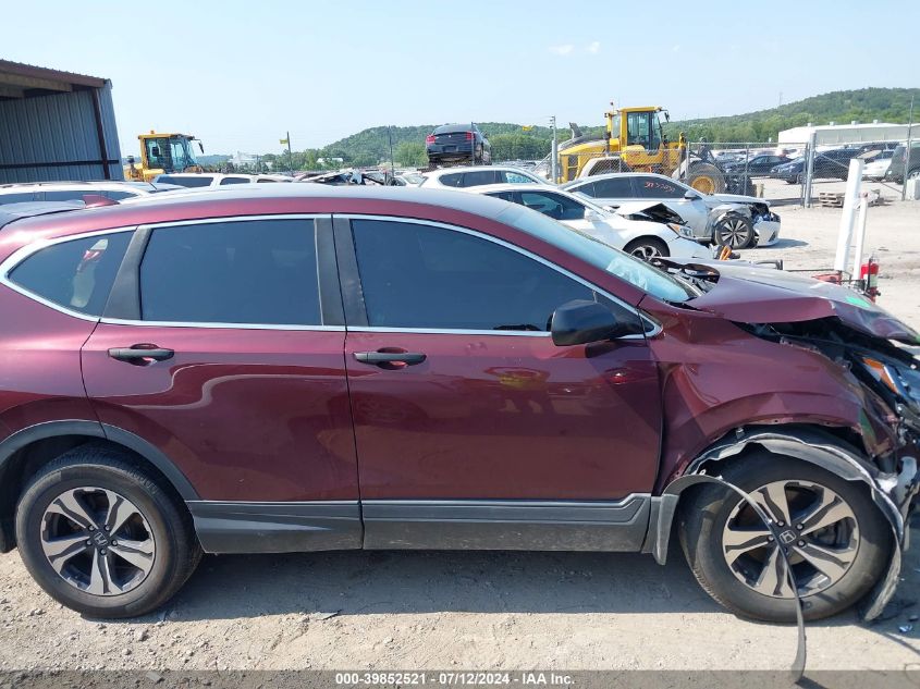 2018 Honda Cr-V Lx VIN: 2HKRW6H34JH231995 Lot: 39852521