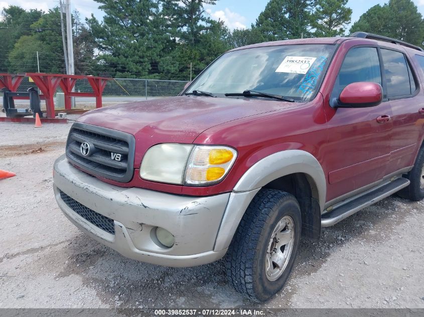 2002 Toyota Sequoia Sr5 VIN: 5TDZT34A02S081410 Lot: 39852537