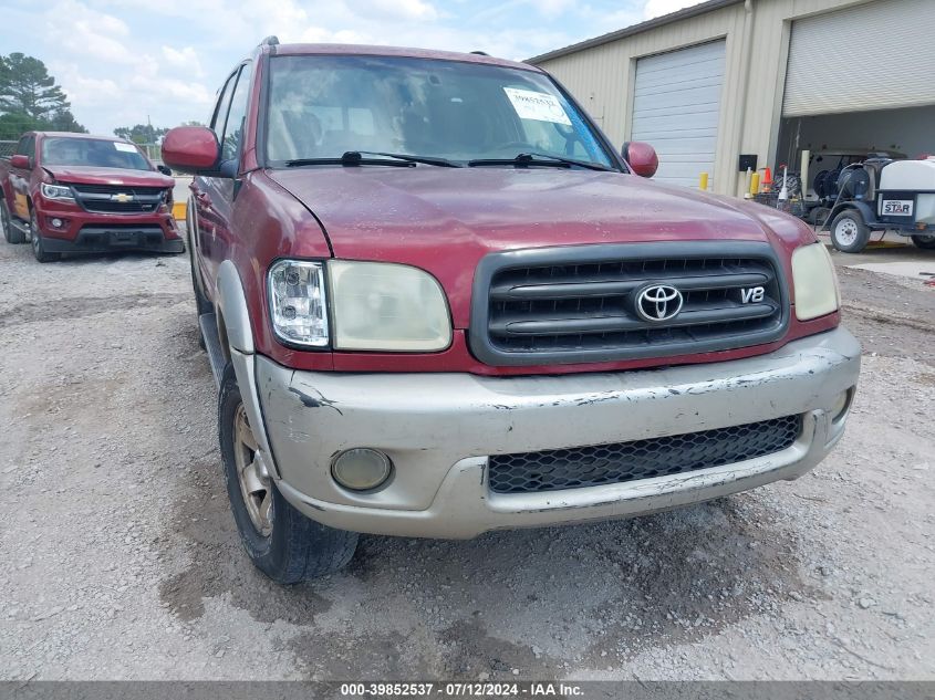 2002 Toyota Sequoia Sr5 VIN: 5TDZT34A02S081410 Lot: 39852537