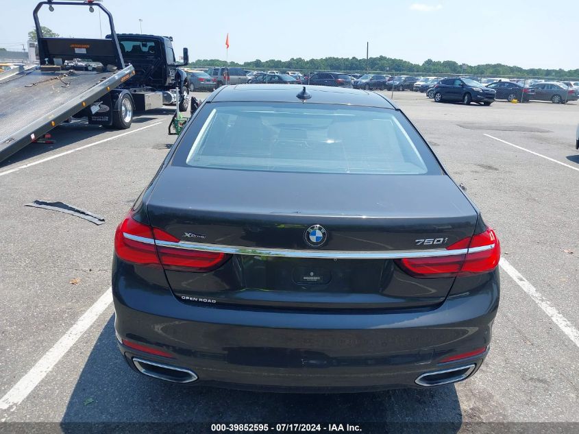 2016 BMW 750I xDrive VIN: WBA7F2C59GG419981 Lot: 39852595