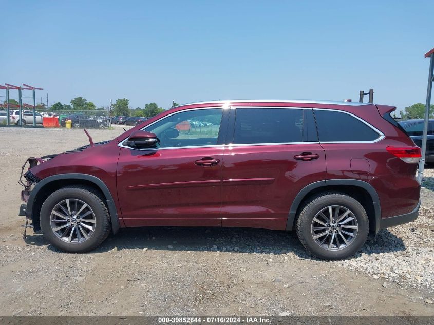 2018 Toyota Highlander Xle VIN: 5TDJZRFHXJS874026 Lot: 39852644