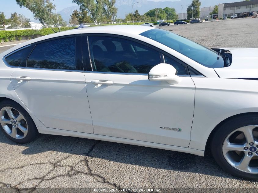 2013 Ford Fusion Hybrid Se VIN: 3FA6P0LU4DR362574 Lot: 39852676