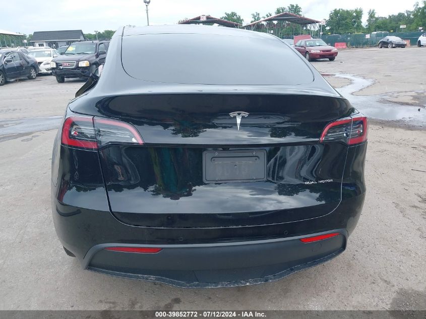 2021 Tesla Model Y Long Range Dual Motor All-Wheel Drive VIN: 5YJYGDEE7MF299049 Lot: 39852772