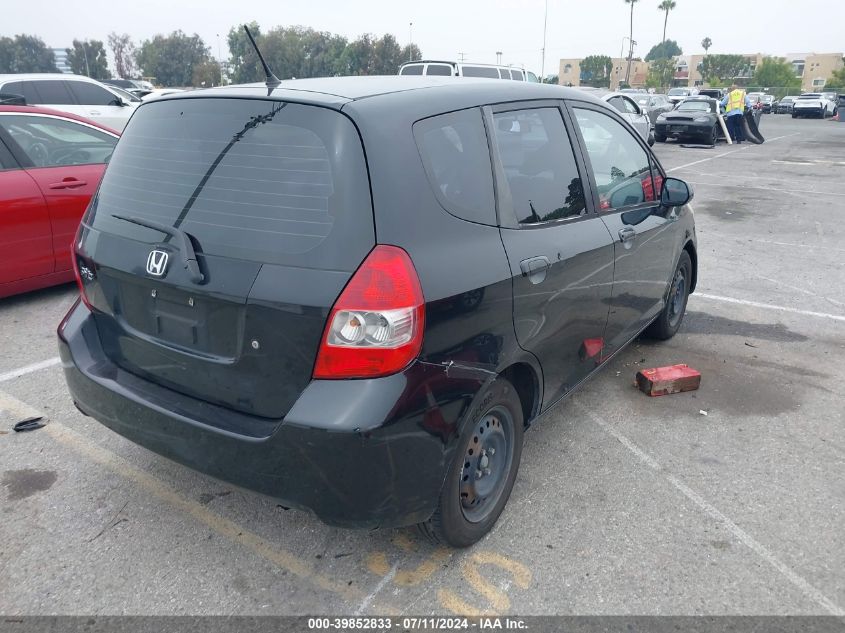 2008 Honda Fit VIN: JHMGD37438S028709 Lot: 39852833