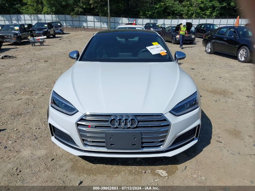 2018 Audi S5 3.0T Premium Plus VIN: WAUC4CF51JA011393 Lot: 39852883
