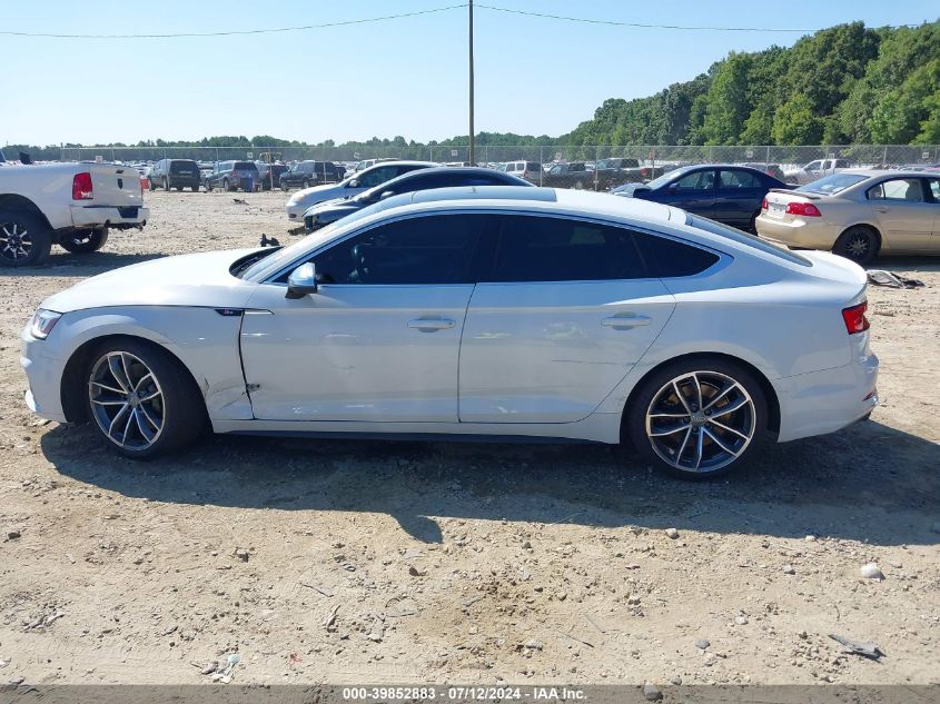 2018 Audi S5 3.0T Premium Plus VIN: WAUC4CF51JA011393 Lot: 39852883
