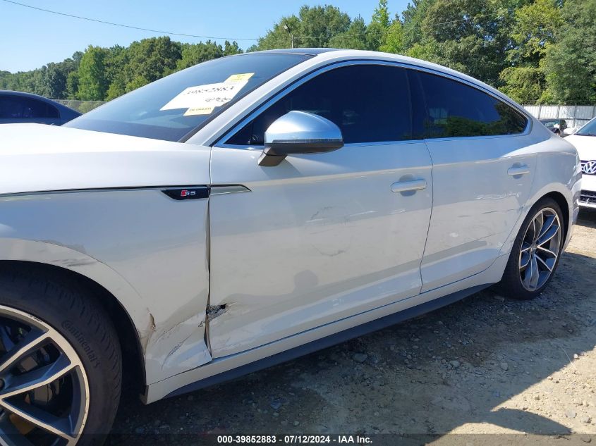 2018 Audi S5 3.0T Premium Plus VIN: WAUC4CF51JA011393 Lot: 39852883