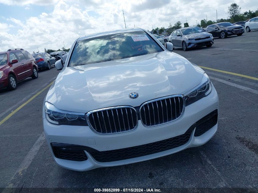 2018 BMW 740I VIN: WBA7E2C58JG741862 Lot: 39852899