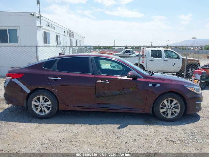 2017 Kia Optima Lx VIN: 5XXGT4L39HG156843 Lot: 39852930