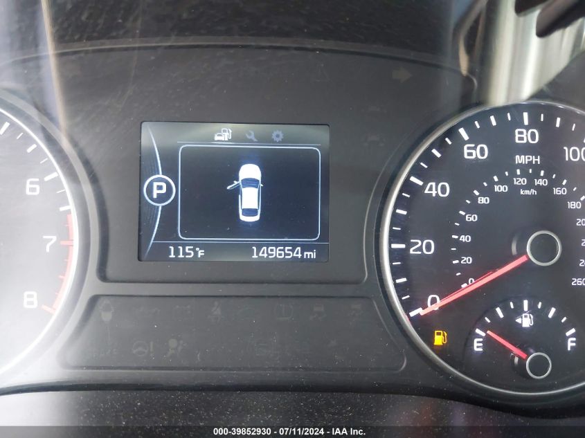 2017 Kia Optima Lx VIN: 5XXGT4L39HG156843 Lot: 39852930