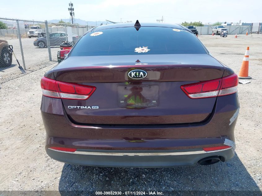 2017 Kia Optima Lx VIN: 5XXGT4L39HG156843 Lot: 39852930