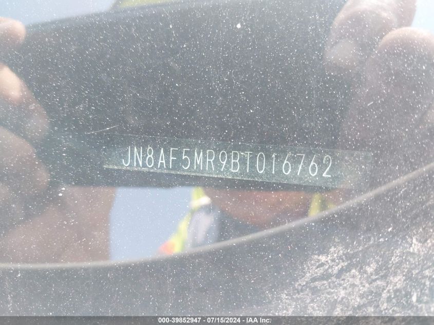 2011 Nissan Juke S VIN: JN8AF5MR9BT016762 Lot: 39852947