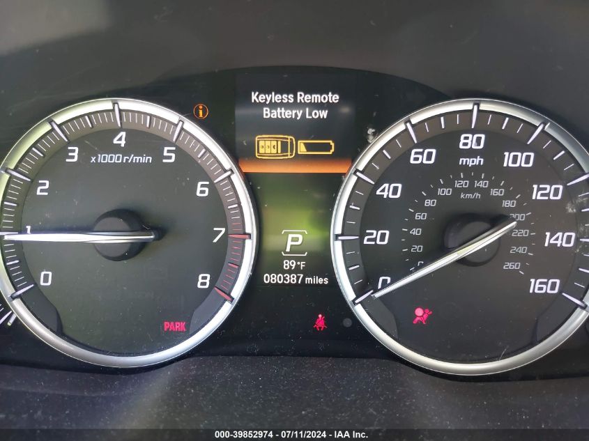 2018 Acura Mdx VIN: 5J8YD3H38JL007884 Lot: 39852974