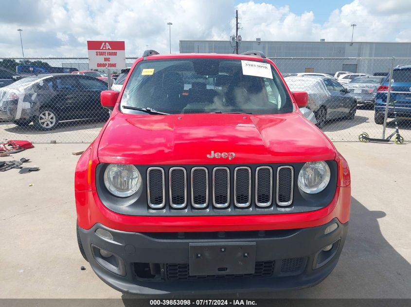 2018 Jeep Renegade Latitude Fwd VIN: ZACCJABB2JPG71146 Lot: 39853098