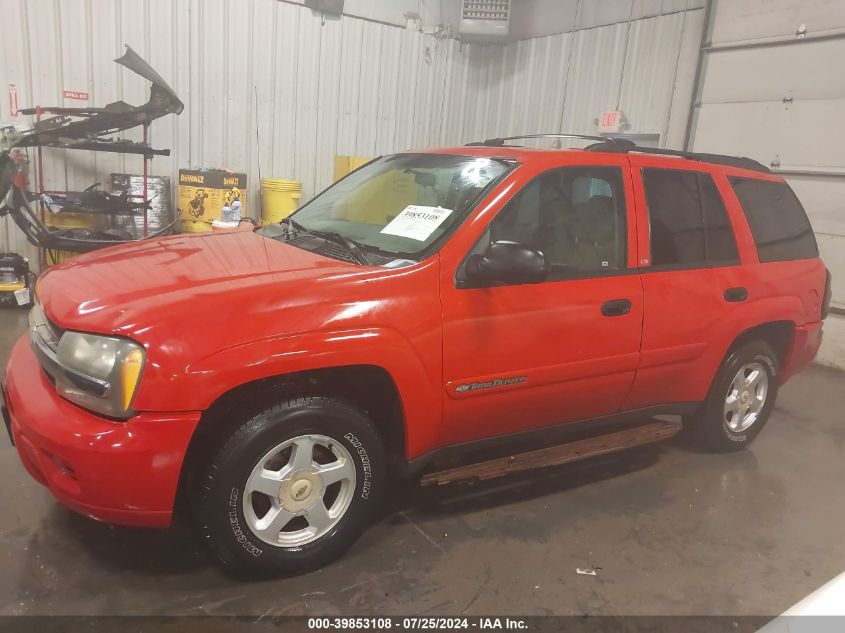 2002 Chevrolet Trailblazer Ls VIN: 1GNDT13S722423152 Lot: 39853108